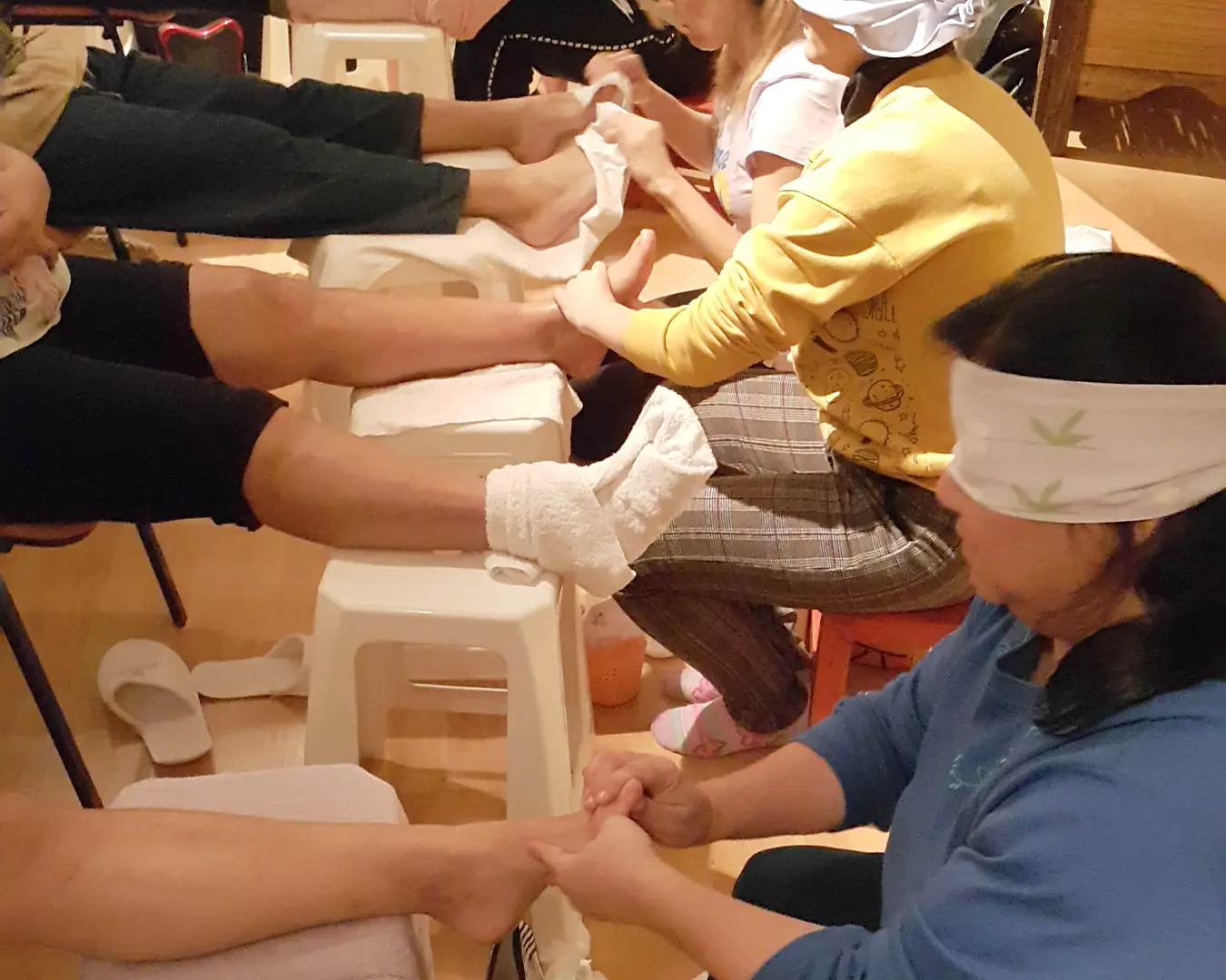 Clase presencial de reflexología podal